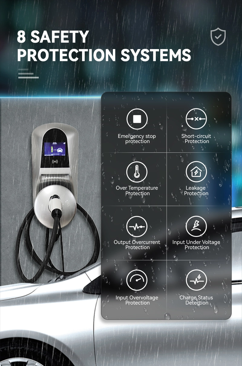 Manufacture Direct Supply Smart Intelligent Wallbox 7kw EV Charger on Discount