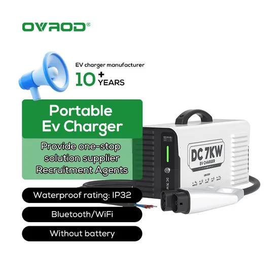 Ovrod Home Electric Car EV Charging Station Mobile DC Fast Charger CCS2 7kw Portable DC EV Charger 