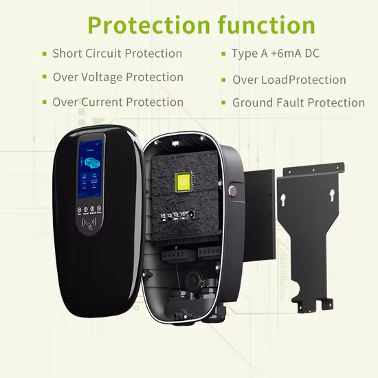 7kw 11kw 22kw 16A Compact and Portable EV Charger with 4.5m Cable Electric Vehicle Charging Wallbox EV Charger