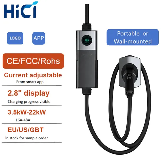 7kw Type 2 EV Electric Vehicle Wallbox with EU Certificates Ocpp 1.6j IP55 