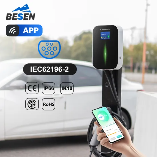 Besen Manufacturer Commercial APP Smart Control Wallbox Mode 3 32A 7kw Mobile Home AC Electric Vehicle EV Car Wall Charger 